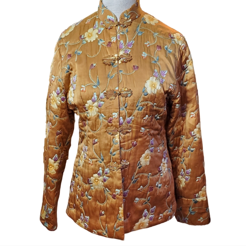 RARE | Vintage 80s Anna Paganie Silk Quilted Italian Jacket (Size M / L)